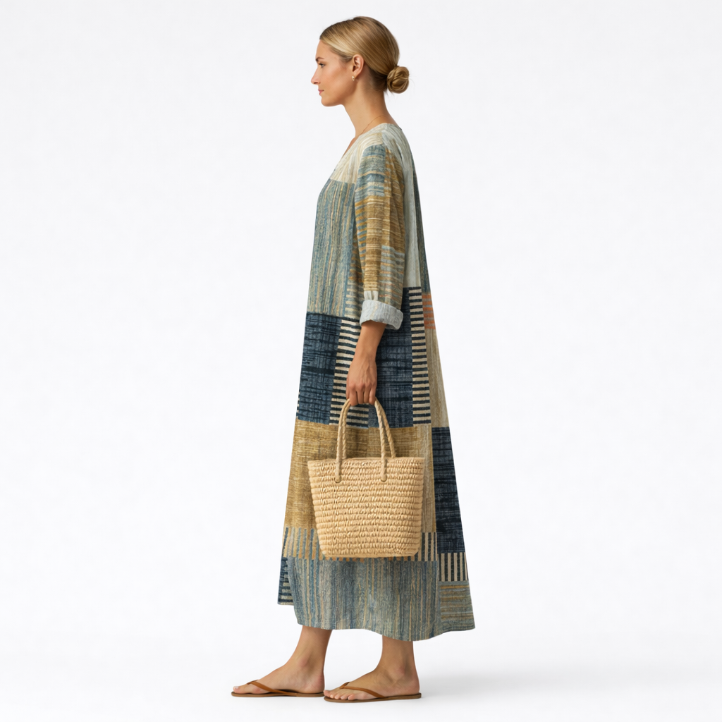 Yseult | Robe à imprimé abstrait