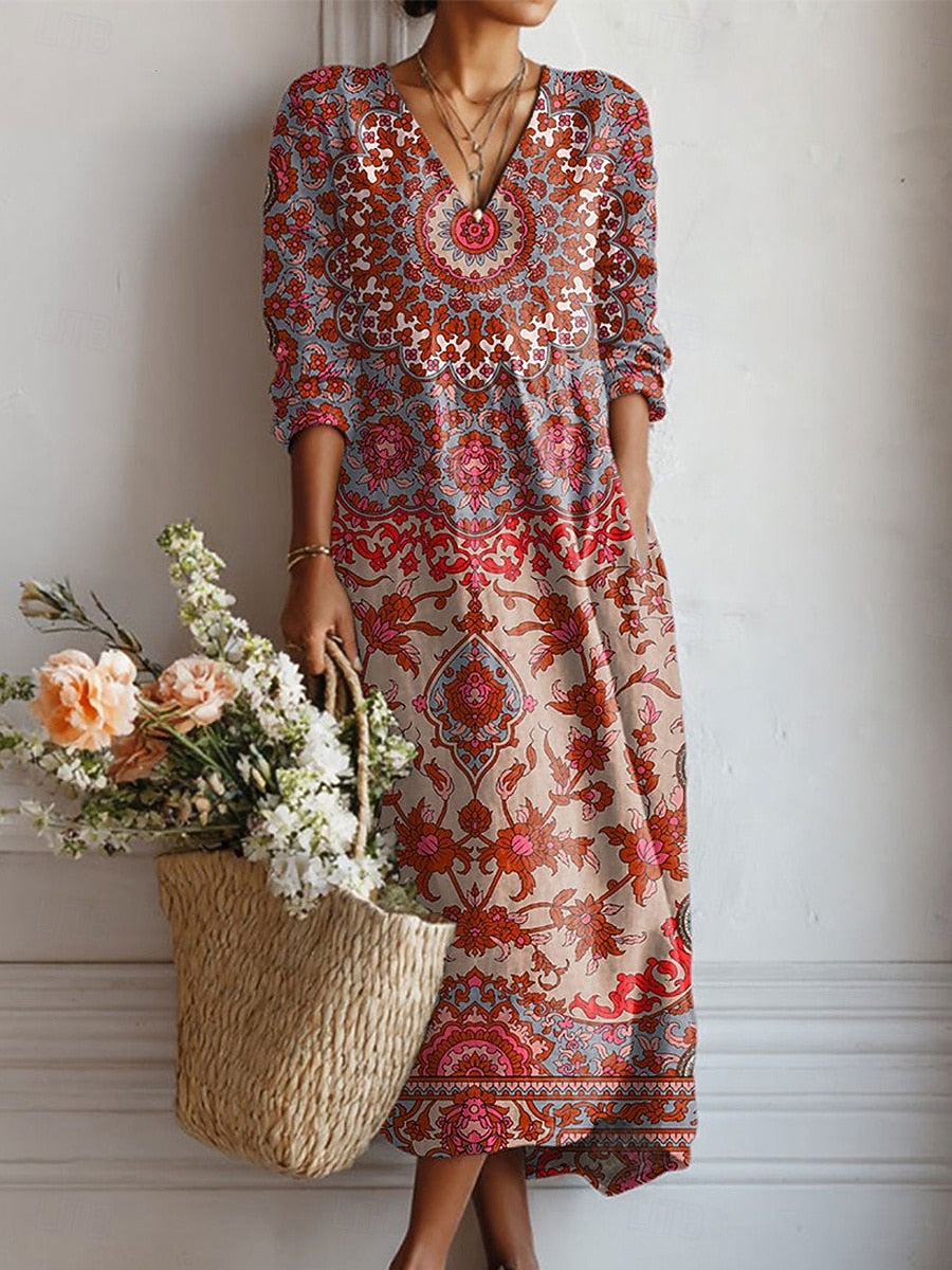 Floriane | Robe longue bohème
