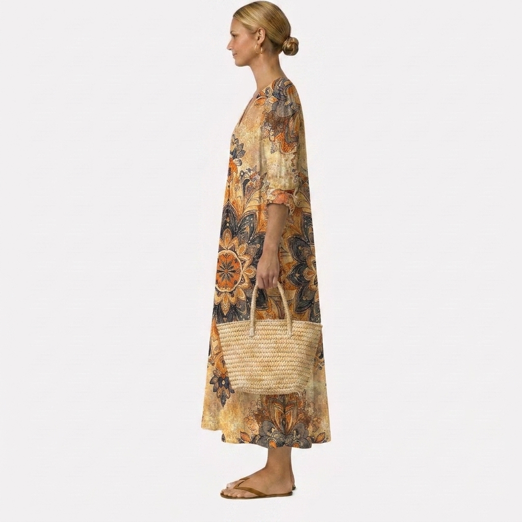 Violette | Robe à fleurs Élégance naturelle
