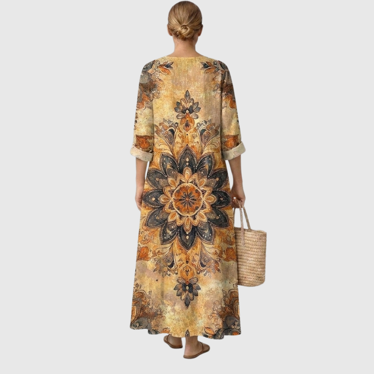 Violette | Robe à fleurs Élégance naturelle