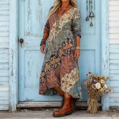 Lydia - Robe féminine ample et fluide à la coupe décontractée