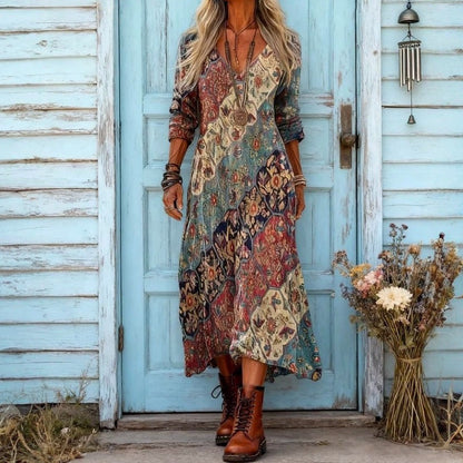 Lydia - Robe féminine ample et fluide à la coupe décontractée
