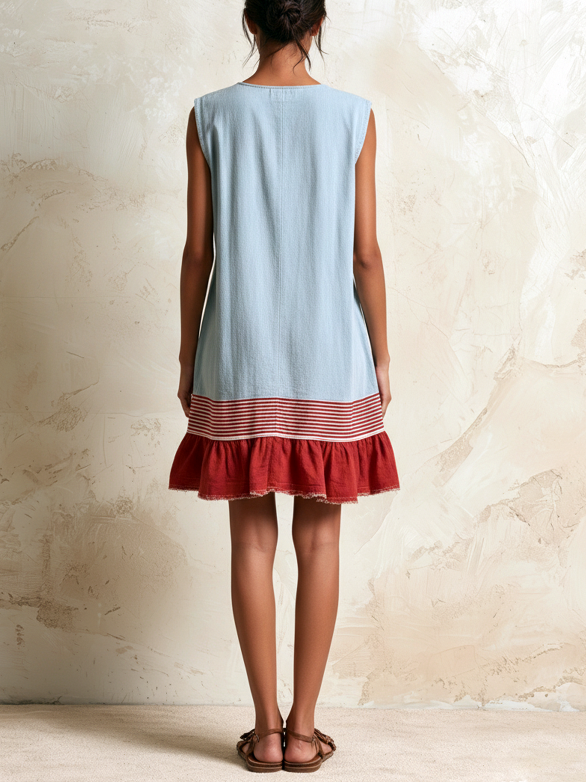 Ondine | Robe-tunique à ourlet volanté
