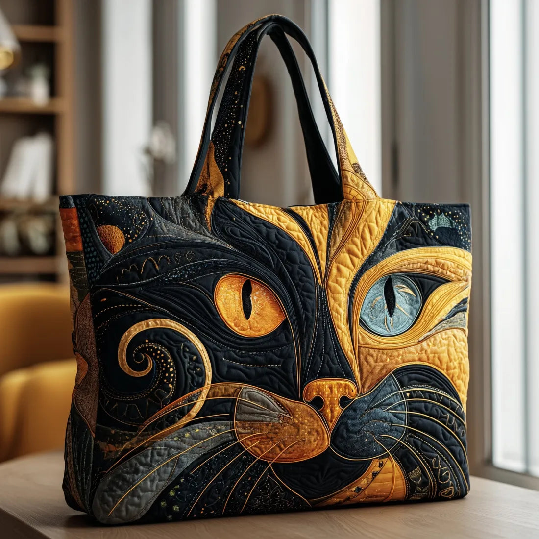 Sac artisanal - Chat mystique
