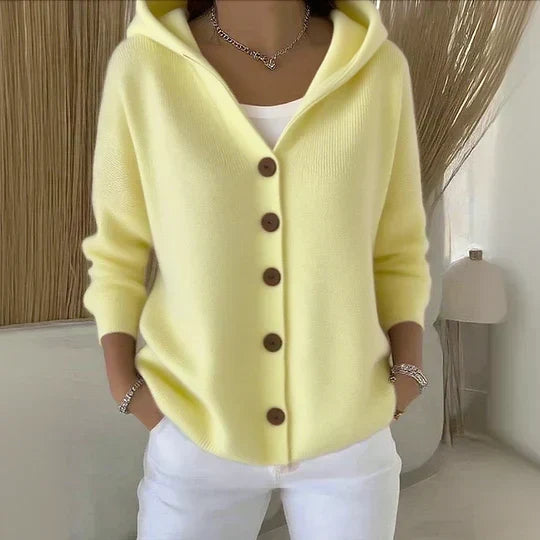 Charlotte | Veste en maille à capuche