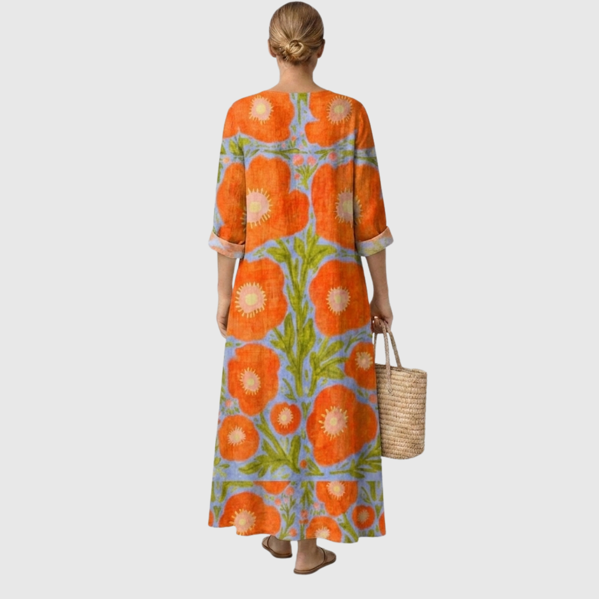 Prune | Robe florale envoûtante