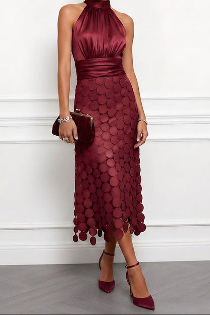 Céline | Robe midi élégante pour les cérémonies