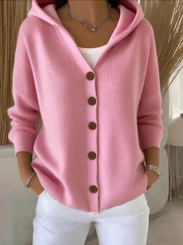 Charlotte | Veste en maille à capuche