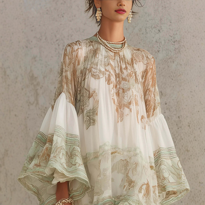 Robe longue bohème élégante à volants