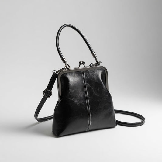 Honorine™ — Sac à main rétro fermoir clip élégance parisienne
