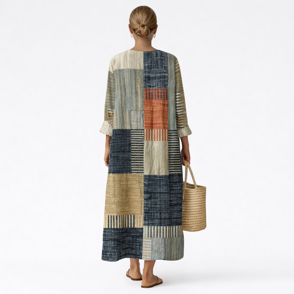 Yseult | Robe à imprimé abstrait