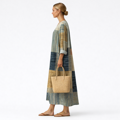 Yseult | Robe à imprimé abstrait