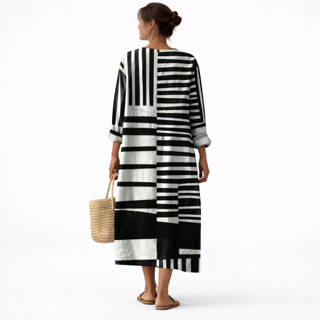 Félicie | Robe imprimée à motifs graphiques