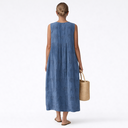Faustine | Robe midi d'été pour le quotidien