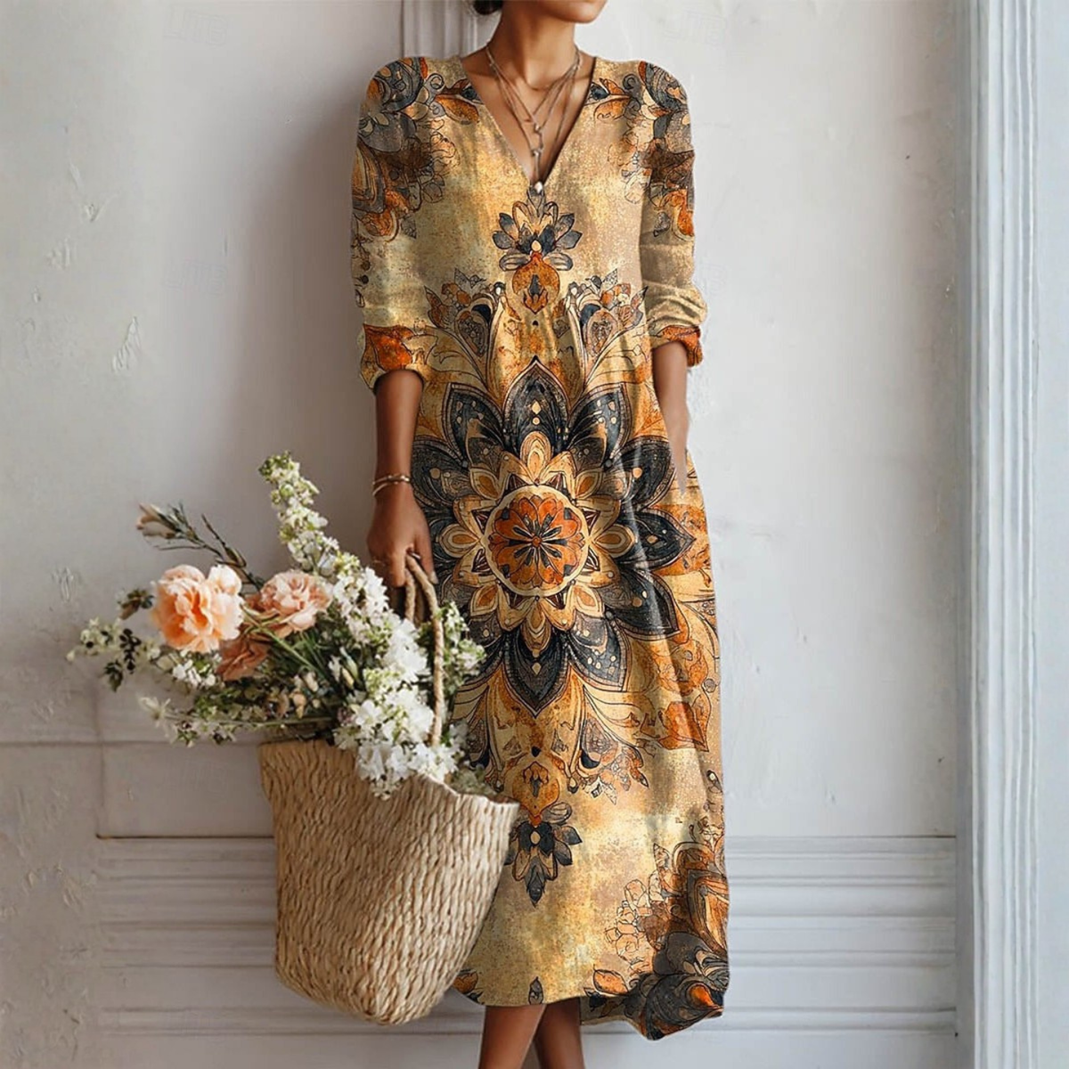 Violette | Robe à fleurs Élégance naturelle