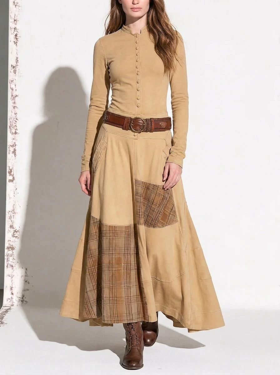 Élise | Robe Maxi avec Ceinture