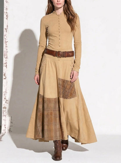 Élise | Robe Maxi avec Ceinture