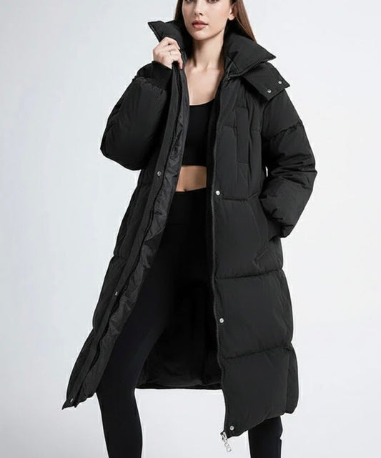 Clarisse™ — Manteau long matelassé élégant hivernal