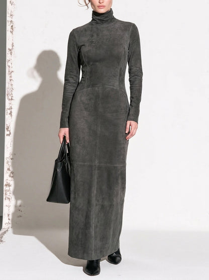 Lorène | Robe Midi Longue Marron