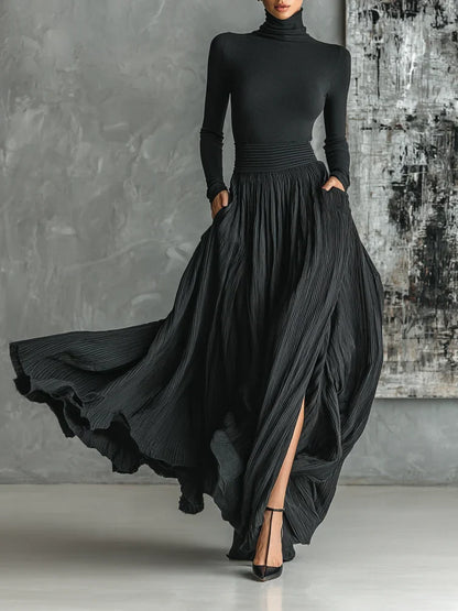 Alessia | Robe Maxi Taille Haute