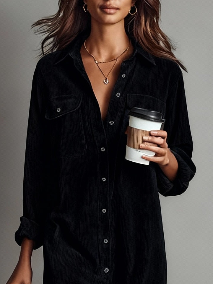 Émilie | Robe Midi Ample à Double Poches