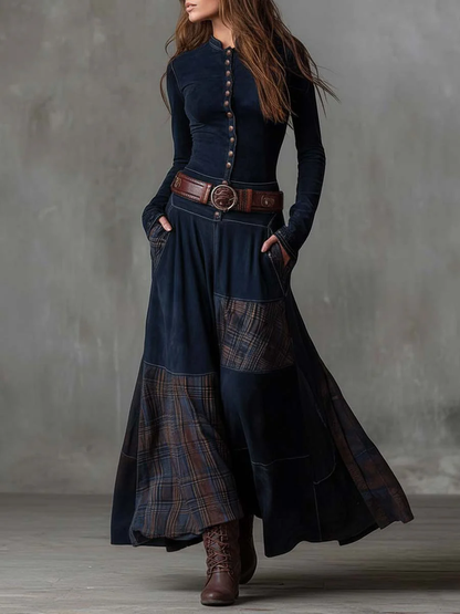 Élise | Robe Maxi avec Ceinture