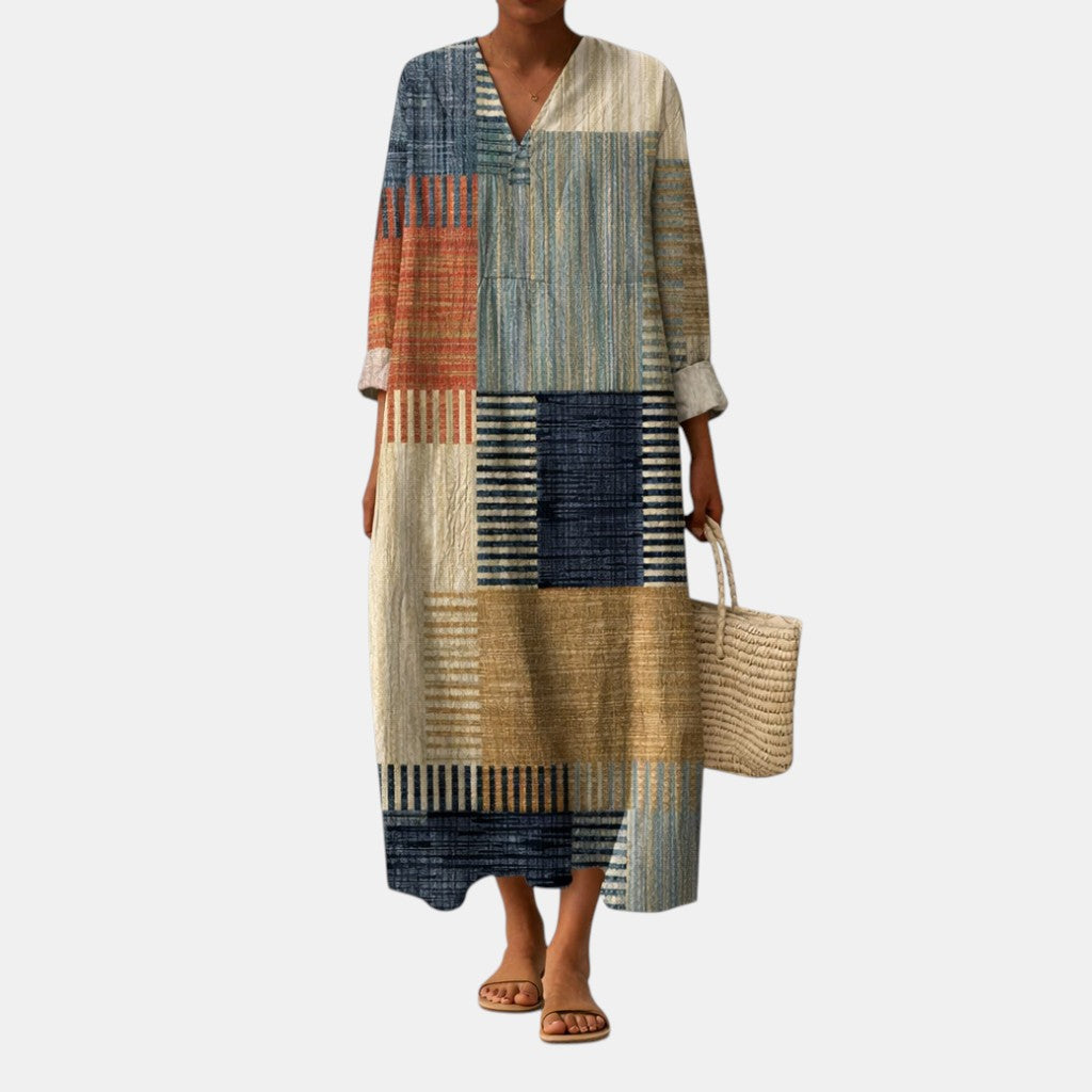 Yseult | Robe à imprimé abstrait