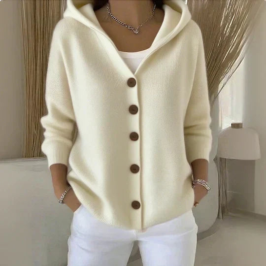 Charlotte | Veste en maille à capuche