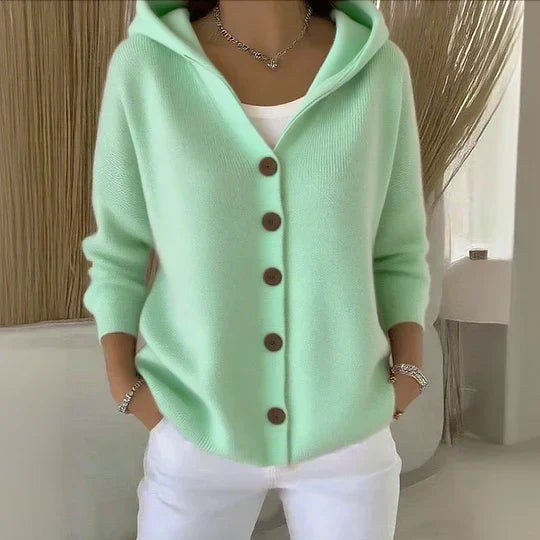 Charlotte | Veste en maille à capuche