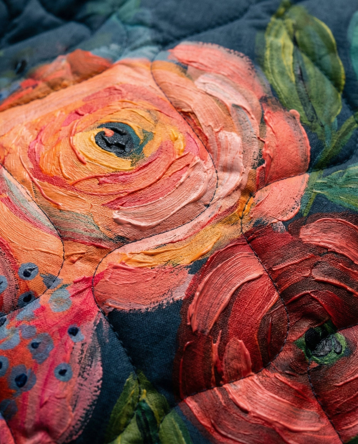 Fleur | Veste matelassée à imprimé floral vintage