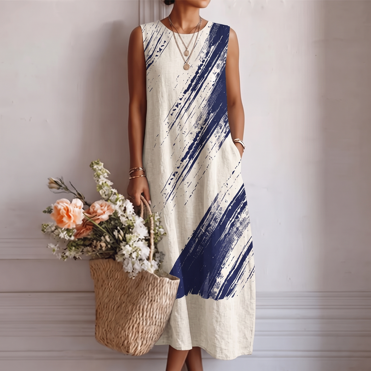Zélie | Robe midi élégante du quotidien