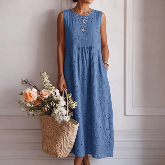 Faustine | Robe midi d'été pour le quotidien