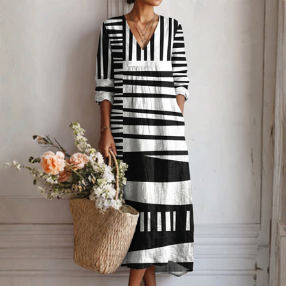 Félicie | Robe imprimée à motifs graphiques