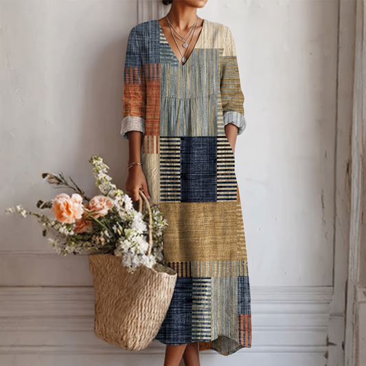 Yseult | Robe à imprimé abstrait