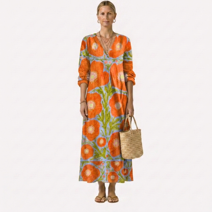 Prune | Robe florale envoûtante