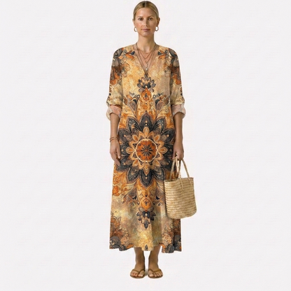 Violette | Robe à fleurs Élégance naturelle