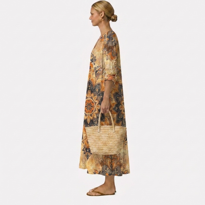 Violette | Robe à fleurs Élégance naturelle