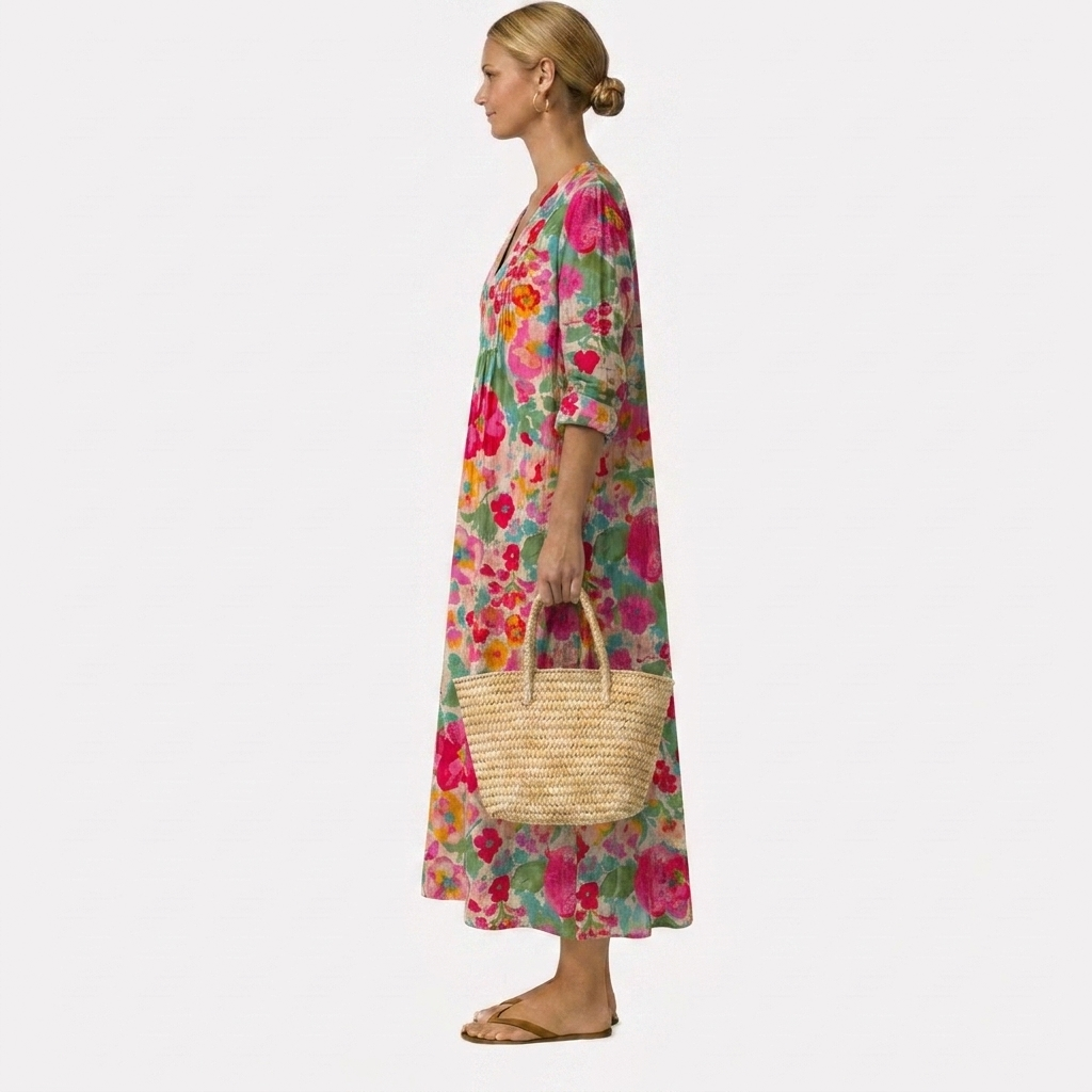 Noémie | Robe à fleurs élégante