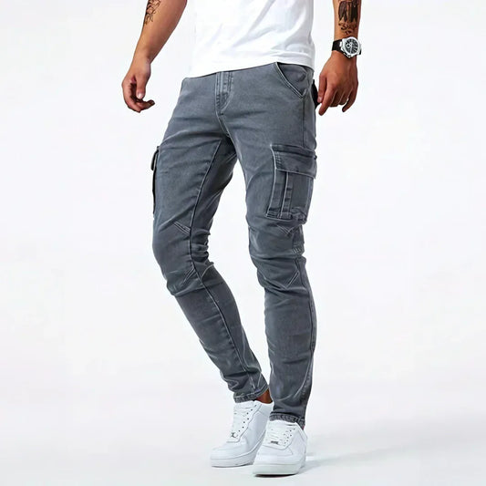 Jean en denim Theo Cargo