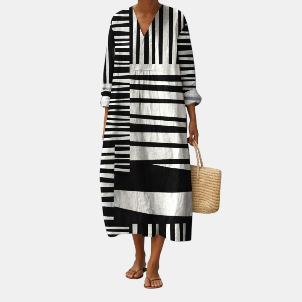 Félicie | Robe imprimée à motifs graphiques